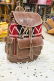 Genuine leather moroccan shoulder bag