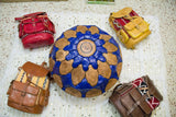 Genuine leather moroccan shoulder bag