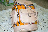 Genuine leather moroccan shoulder bag