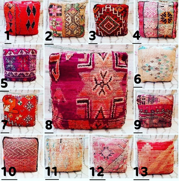 VINTAGE BENI OURAIN KILIM Floor Cushion