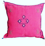 Navy Cactus Berber cushion Pillow