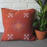 Red Cactus Berber cushion Pillow