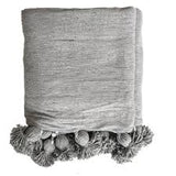 Gray Blanket pompom